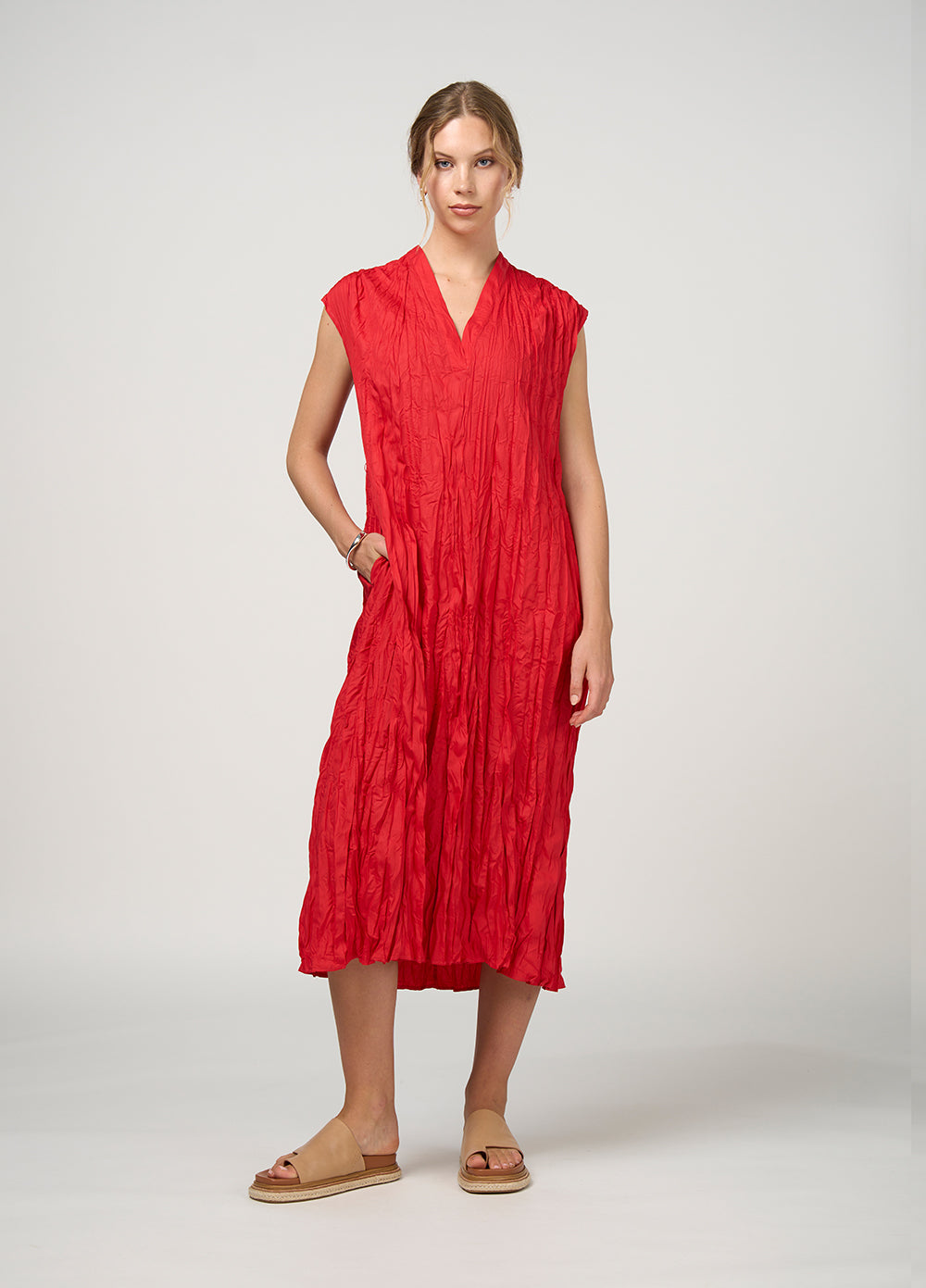 Madly Sweetly Ripple Dress MS1650 - Poppy