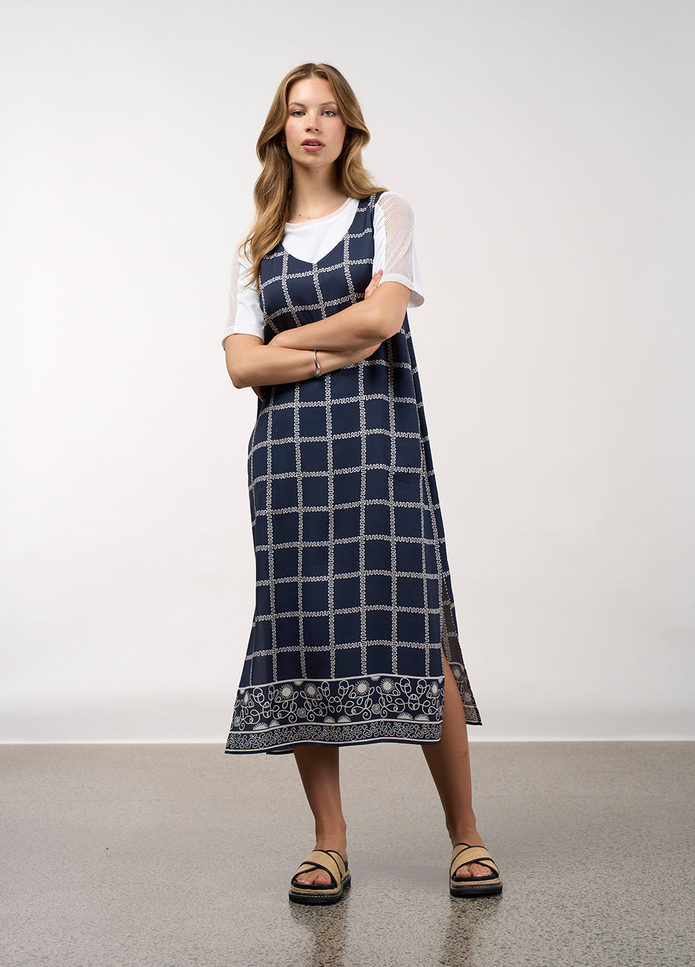 Madly Sweetly Lyrical Dress MS1625 - Navy Bone
