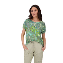Load image into Gallery viewer, Monari Paisley T Shirt 409689 - Green Paisley
