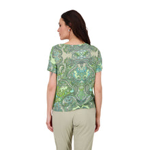 Load image into Gallery viewer, Monari Paisley T Shirt 409689 - Green Paisley
