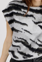 Load image into Gallery viewer, Monari Tiger Plush Vest - Grey Black Tiger
