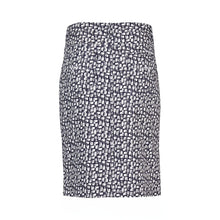 Load image into Gallery viewer, Vassalli - Printed Denim Skirt with Back Vent - Cove - 372AV
