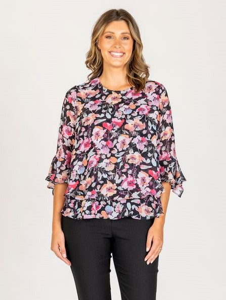 Renoma Ness Layered Top 1102.41 - Black
