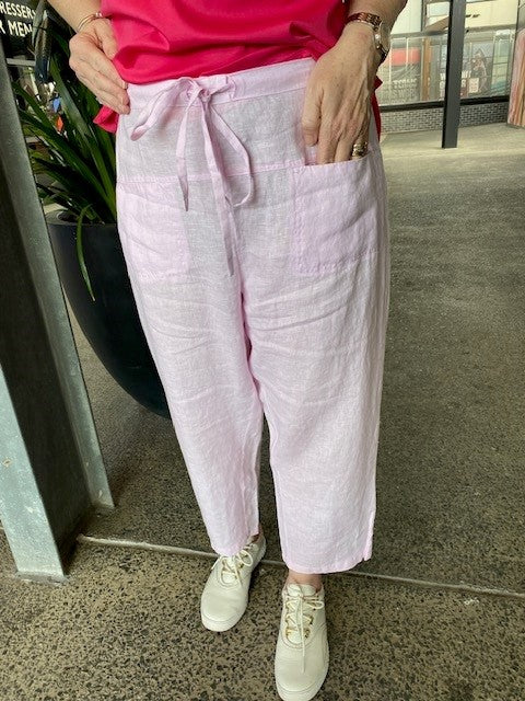 See Saw - 7/8 Drawstring Pant - Pink - SS362PK