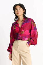Load image into Gallery viewer, POM Brushwork Print Blouse - Fiery Pink
