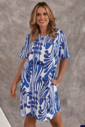 See Saw Santorini V Neck Dress