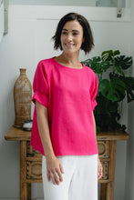 Load image into Gallery viewer, See Saw Cuff Sleeve Top - Pink
