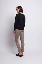 Load image into Gallery viewer, Foil Long Slim Trapeze Pant - Latte
