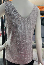 Load image into Gallery viewer, Joseph Ribkoff Sequined Top - Champagne
