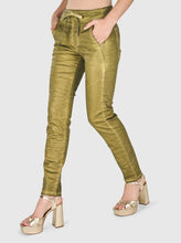 Load image into Gallery viewer, Alembika Stretch Jeans - Green Snake Print
