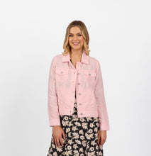 Load image into Gallery viewer, Vassalli Linen Jacket with Frayed Seams - Light Pink
