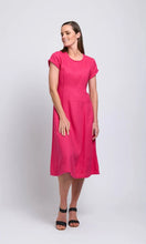 Load image into Gallery viewer, Foil Fringe Event Dress - Pink Flash
