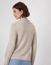 Load image into Gallery viewer, Monari Knitted Throw Over Jacket 409321 - Warm Sand

