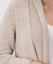 Load image into Gallery viewer, Monari Knitted Throw Over Jacket 409321 - Warm Sand
