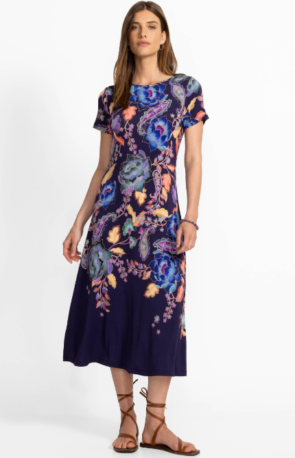 Johnny Was - The Janie Favourite Boatneck Cap Sleeve - Stevies Garden - T38925-6