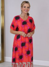 Load image into Gallery viewer, Peruzzi - Print Long Dress - Red - S25129
