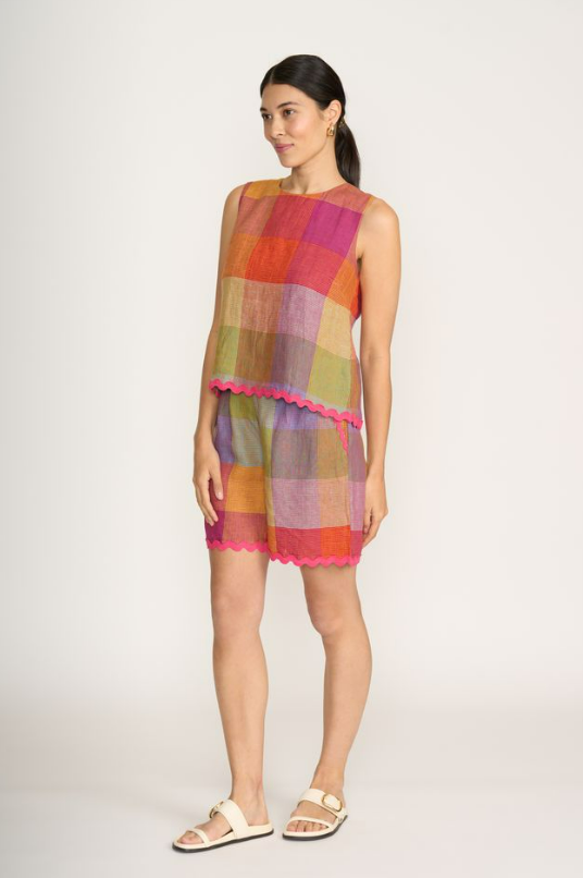 Foil - Moral Fibre Top - Fiesta Check - CFO8295