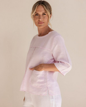 Load image into Gallery viewer, See Saw - 3/4 Sleeve Seam Detail Top - Pink - S327PK
