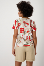 Load image into Gallery viewer, Monari - R/N T-Shirt Polaroid Allower - Red Pattern - 409742MNR
