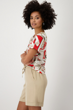 Load image into Gallery viewer, Monari - R/N T-Shirt Polaroid Allower - Red Pattern - 409742MNR
