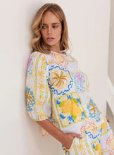 Load image into Gallery viewer, Kaleido - Elbow Sleeve Top - Amalfi Dreams - K80
