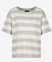 Load image into Gallery viewer, Monari Stripe Tee 409902 - Bamboo/White
