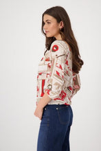 Load image into Gallery viewer, Monari - Carmen CLR Blouse Polaroid AO - Red - 409684MNR
