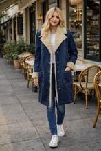 Load image into Gallery viewer, Liverpool Jeans Sherpa Denim Jacket LM1C05FH5 - Denim
