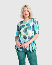 Load image into Gallery viewer, Alembika Addison Flouncy Tee RT368 - Aqua
