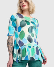 Load image into Gallery viewer, Alembika Addison Flouncy Tee RT368 - Aqua

