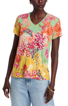 Load image into Gallery viewer, Johnny Was Janie Favourite Short Sleeve V Neck Tee T15025-4 - Charlie
