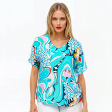 Load image into Gallery viewer, Claire Powell V Neck Tee - Sakura
