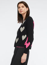 Load image into Gallery viewer, Zaket &amp; Plover Hearts For You Cardi - Black
