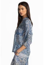 Load image into Gallery viewer, Johnny Was Zeeland Blouse 13925 - Denim Print
