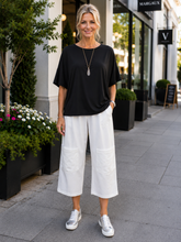Load image into Gallery viewer, Lauren New Jersey Wide Pant 9ABLK - Black
