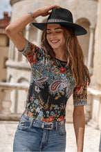 Load image into Gallery viewer, Johnny Was Favourite Boat Neck Tee T16725-7 - Leto
