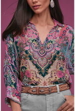 Load image into Gallery viewer, Johnny Was Marlow Burnout Blouse - Paisley Melody
