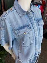 Load image into Gallery viewer, Monari - Shirt Collar Jacket Lyocell - Jean - 409613MNR
