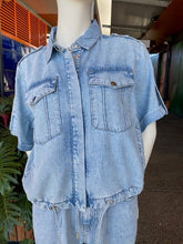 Load image into Gallery viewer, Monari - Shirt Collar Jacket Lyocell - Jean - 409613MNR
