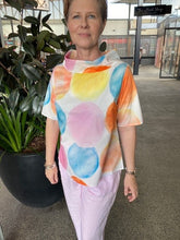 Load image into Gallery viewer, See Saw - SS Cowl Nk Top - Pastel Spot - SS545
