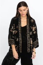 Load image into Gallery viewer, Johnny Was Ally Velvet Kimono J47422 - Black Gold
