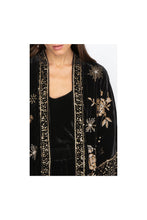 Load image into Gallery viewer, Johnny Was Ally Velvet Kimono J47422 - Black Gold
