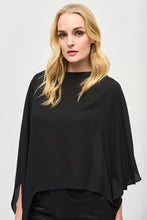 Load image into Gallery viewer, Joseph Ribkoff Floating Asymmetric Top 243246 - Black
