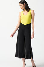 Load image into Gallery viewer, Joseph Ribkoff Wide Leg Cropped Pant - Black
