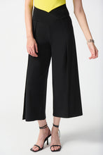 Load image into Gallery viewer, Joseph Ribkoff Wide Leg Cropped Pant - Black

