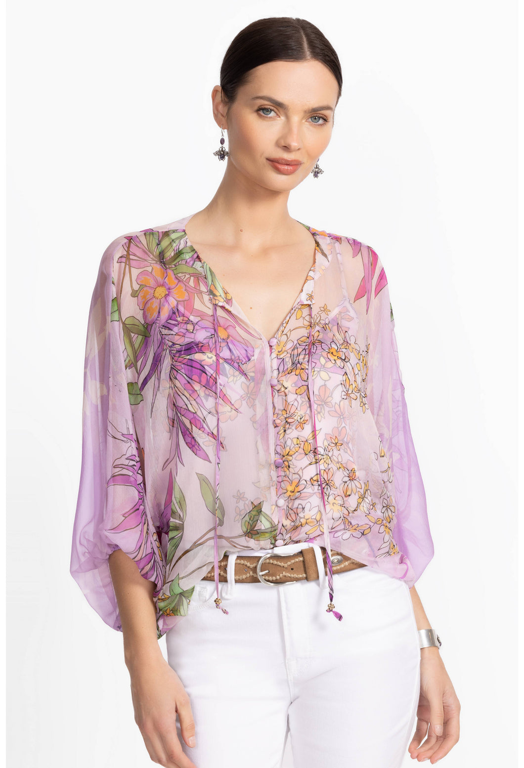 Johnny Was Harlyn Button Front Blouse L11025-3 - Dallia