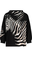 Load image into Gallery viewer, Monari Zebra Pullover - Black
