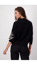 Load image into Gallery viewer, Monari Zebra Pullover - Black
