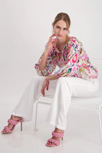 Load image into Gallery viewer, Monari Ikat All Over Blouse - Pink Print
