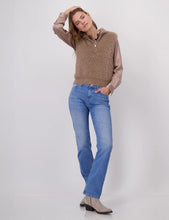 Load image into Gallery viewer, Monari Hairy Knit Vest 808448 - Milk Chocolate
